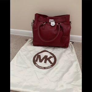 Michael Kors Hamilton Leather Satchel